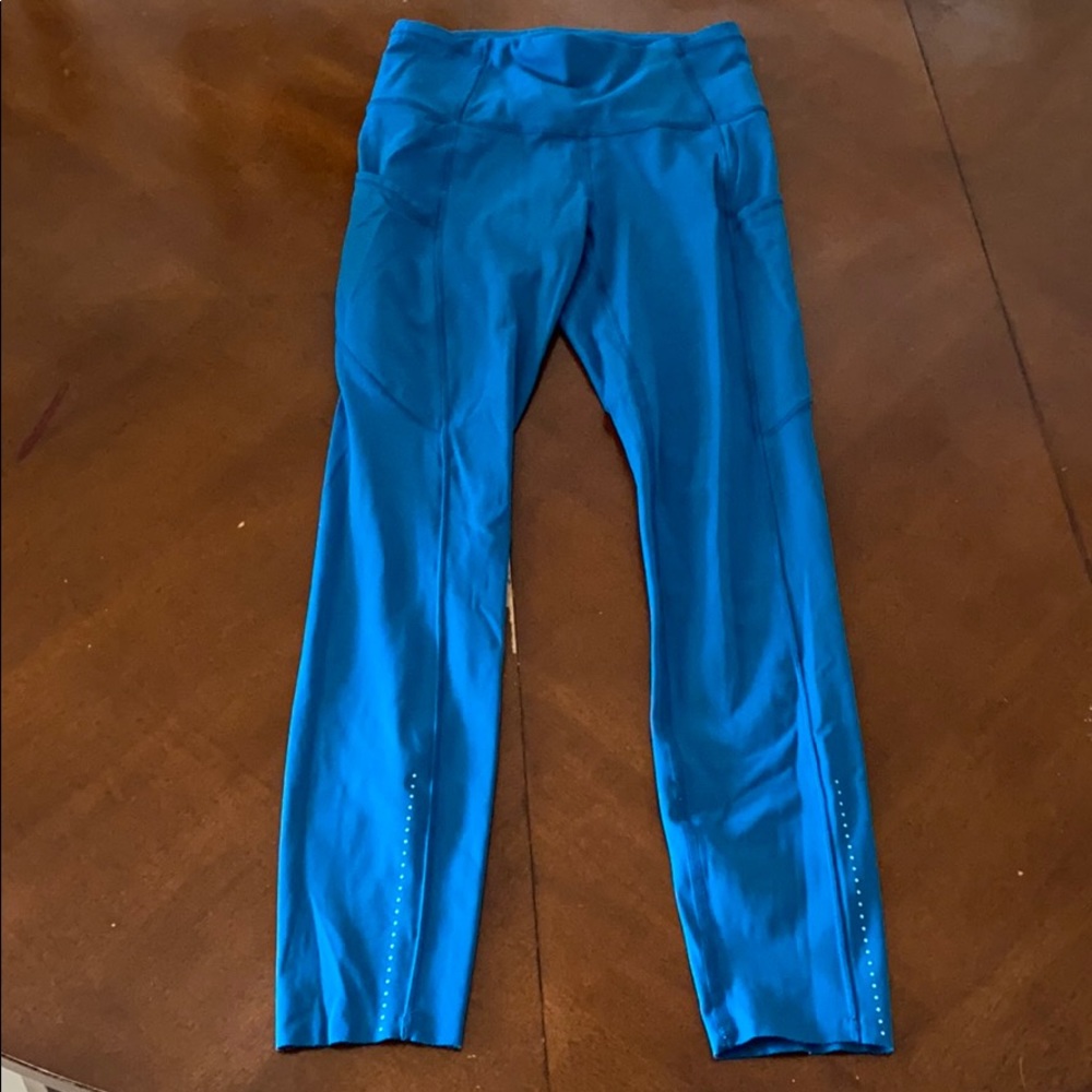 Lululemon dark teal leggings size 4
